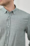 Men's Shirt Striped Cotton Linen Modern Slim Fit Shirt - 3