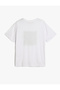 Crew Neck Short Sleeve Printed Silvery Printed T-Shirt - 2