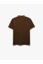 Cotton Pocket Detail Pique Fabric Slim Fit Polo Neck T-Shirt - 2