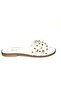 U 291100003   White Genuine Leather Women's Slippers - 5