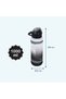 Water Bottle 1000ml with Straw- Black - 6