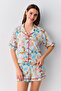Feminine Shirt Collar Shorts Pajama Set