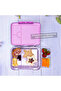 6 & 4 Convertible Bento Lunch Box - Glitter Purple - 2