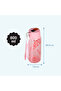 Water Bottle 800ml with Grab String - Pink - 6