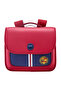 Preppy Spine Protection Horizontal School Backpack for 0 - 5 Grade Primary Students - Red