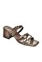 U 590031908   Brown Patent Leather Thick Heeled Women's Slippers - 7