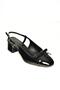 U 404703608   Black Patent Leather Low Heeled Women's Shoes - 6
