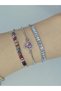 Gift for Lover Heart Waterway with Elevator Adjustable Silver Colorful Bracelet Set Special Discount Love - 4