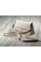 Minimalist Cream Shoulder Bag with Scarf Gift - 4