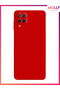 Velvet Silicone Case with Red Liquid Inside for Samsung Galaxy M32