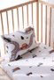 Baby Crib, Park Bed (60X120 cm) Duvet Cover & Sheet Set, Cotton Satin - Cars - 4