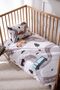 Baby Kids Bedding Set (100X150), Organic Cotton Satin - Cars