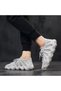 Gray Sneaker Knitwear Sports Unisex Shoes, You Should Choose One Size Larger. - 3