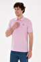 Men's Regular Fit Polo Neck Pink Basic T-Shirt 50284641-Vr041 - 2