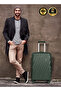 Swirl Series 3 Pcs ABS Luggage Trolley Set -Green - 4