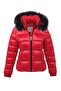Women's Short Removable Natural Fur Hooded Padded down Coat 8347 - 4