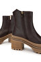 Women's Genuine Leather Brown Casual Boots - 4