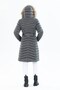 Women's Long Removable Natural Fur Hooded Padded Waist Belt Water Repellent down Coat 8529 - 4