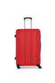 ABS Hardside Spinner Check In Medium Luggage Trolley 24 Inch Red