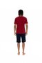 Men's Burgundy Shorts Suit - 18884 - 4