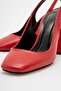 Sofia Red Women's Heeled Shoes - 6