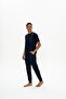 Men's Navy Blue Pajama Set - 18890 - 2