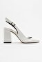 Sofia White Patent Leather Women's Heeled Shoes