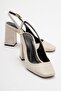 Sofia Beige Women's Heeled Shoes - 5