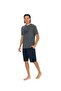 Men's Anthracite Melange Shorts Set - 18884
