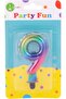 Artistic Numbered Birthday Candle (L9cm x W5cm x H1cm) in multi-colour, C68. Quality assured!