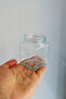 250 ml Metal Black Lid Square Jar 250 Cc Transparent Corner Jar 6 Pieces - 2