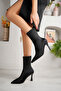 Women's Stretch Ankle-High Mid-Heel Diving Boots - 3