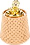 Incense Burner 9Cm X 9Cm X 10Cm Peach, Gold