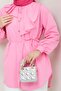 Designed Detailed Tie-Up Shirt - Powder / Ü102 - 6