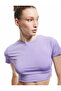 Slim Fit Crew Neck Short Sleeve Crop Sports T-Shirt - 3