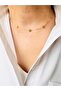 Steel Gold Choker Clover Necklace 40 cm - 2