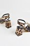 Women's Ankle Strap Leopard Print Heeled Sandals - 4