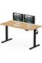 Flexispot 140 x 75cm Electric Standing Desk, Height Adjustable Workstation Desk - Coco Bolo