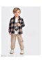 Boys' Combination - Linen Pants, T-Shirts, Plaid Shirts I Stylish and Comfortable Holiday Suit