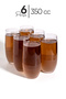6-piece matte white crystal water glass and soda glass set - stylish and modern design - 3