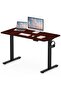 Flexispot Electric Standing Desk, 122 x 65cm Adjustable Height Desk - Apple Cherry