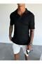 Breathable Anti-Sweat Cotton Polo Neck Slim Fit T-Shirt Soft Textured Comfortable Summer T-Shirt