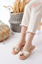 Ribbon Detail Women's Slippers Comfortable Light Sole - 3