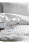 King Size / Double Striped Satin Hotel Duvet Cover Set |   220cm X 240cm |   Without Sheets - 3