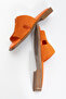 Kalven Women's Genuine Leather Slippers Orange Suede - 8