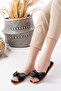 Ribbon Detail Women's Slippers Comfortable Light Sole - 3