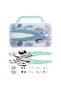 1/8" & 3/16" Grommet Tool Kit, All-in-one Eyelet Press Pliers kit with 160 Gold, Silver, White an...