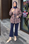 Brown Ethnic Patterned Lined Jacket - 4