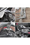 طقم مقابس سداسية طويلة للغاية مكون من 7 قطع H3-H10 CR-V وS2 مادة محرك 3/8 بوصة بطول 110 مم مع - 6