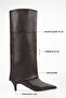 Women's Gleam Brown Leather Detailed Boots - 2